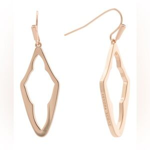 NWT Kendra Scott Rose Gold Eloganted Hoop